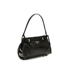 Prada Black Calf Leather Bos Taurus Handbag