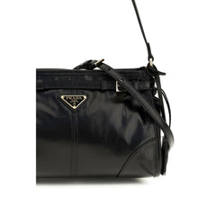Prada Black Calf Leather Bos Taurus Handbag