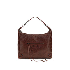 Balenciaga Bordeaux Lamb Ovis Aries Aries Shoulder Bag