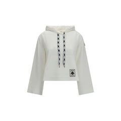 Moncler White Cotton Sweatshirt