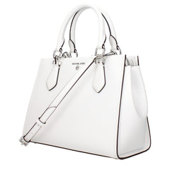 Michael Kors White Leather Handbag