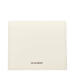 Jil Sander White Leather Wallet
