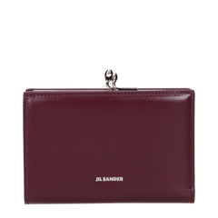 Jil Sander Red Leather Wallet