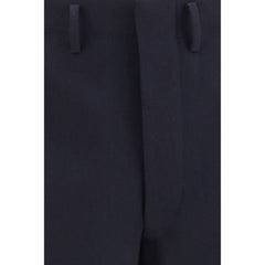 Prada Blue Wool Oves Aries Dress Pants