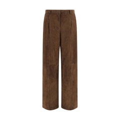 Arma Brown Leather Pants
