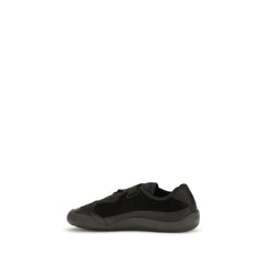 Prada Black Nylon Low Top Sneakers