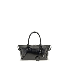 Miu Miu Black Calf Leather Bos Taurus Handbag