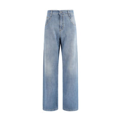 Ermanno Scervino Blue Cotton Relaxed Fit Jeans