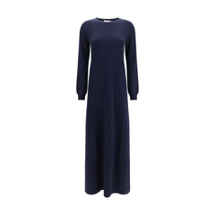 Malo Blue Cashmere Casual Dress