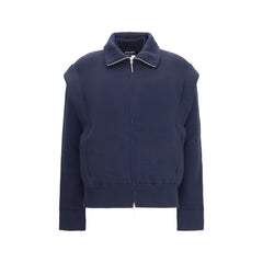 Giorgio Armani Blue Wool Oves Aries Bomber