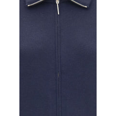Giorgio Armani Blue Wool Oves Aries Bomber