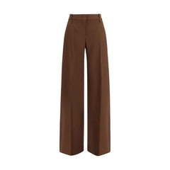 Ermanno Scervino Brown Viscose Flared Pants