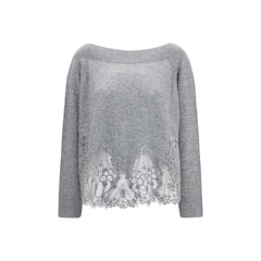 Ermanno Scervino Gray Cashmere Sweater