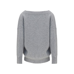 Ermanno Scervino Gray Cashmere Sweatshirt
