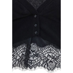 Ermanno Scervino Black Cashmere Cardigan