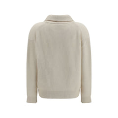 Forte_Forte White Wool Oves Aries Cardigan