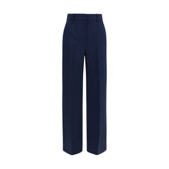 Max Mara Blue Wool Oves Aries Casual Pants