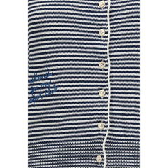 Max Mara Blue Cotton Cardigan