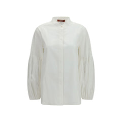 Max Mara White Cotton Blouse