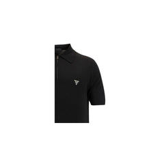Prada Black Wool Oves Aries Polo Shirt
