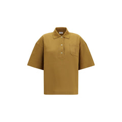 Saint Laurent Bicolor Cotton Polo Shirt