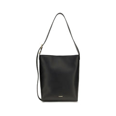Jil Sander Black Calf Leather Bos Taurus Handbag