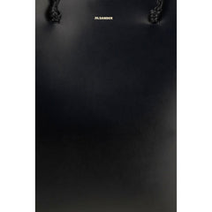 Jil Sander Black Calf Leather Bos Taurus Shoulder Bag