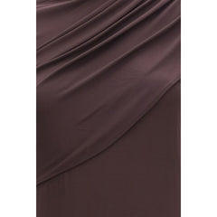 Courrèges Brown Viscose Casual Dress