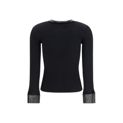 Courrèges Black Viscose Cardigan