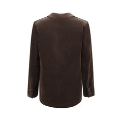 Lardini Brown Cotton Blazer