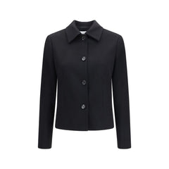 Lardini Black Wool Oves Aries Full-Length Jacket