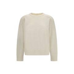Loulou De Saison White Wool Oves Aries Sweatshirt
