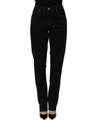 Versace Jeans Couture Blue High Waist Skinny Denim Trouser Jeans