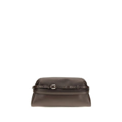 Moschino Brown Goatskin Shoulder Bag