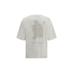 Palm Angels White Cotton T-Shirt