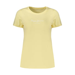 Pepe Jeans Yellow Cotton Women's T-Shirt