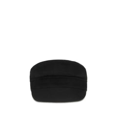 P.A.R.O.S.H. Black Wool Oves Aries Cap (Baseball Hat)