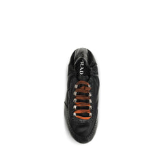 Prada Black Lamb Ovis Aries Aries Athletic Sneakers