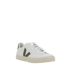 Veja White Calf Leather Bos Taurus Low Top Sneakers