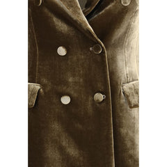 P.A.R.O.S.H. Brown Viscose Blazer