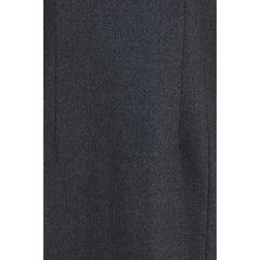 P.A.R.O.S.H. Gray Wool Oves Aries Casual Dress