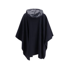 Moncler Blue Wool Oves Aries Scarf