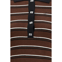 Ganni Brown Wool Oves Aries Polo Shirt