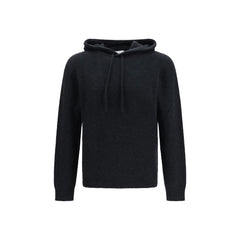 Roberto Collina Black Wool Oves Aries Hoodie