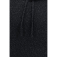 Roberto Collina Black Wool Oves Aries Hoodie