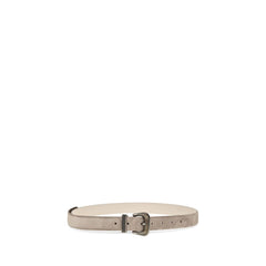 Brunello Cucinelli Beige Calf Leather Bos Taurus Regular Belt