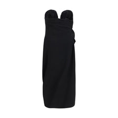 Magda Butrym Black Wool Oves Aries Cocktail Dress