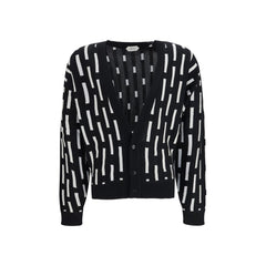 Versace Multicolor Wool Oves Aries Cardigan