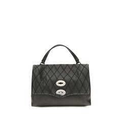 Zanellato Black Calf Leather Bos Taurus Shoulder Bag