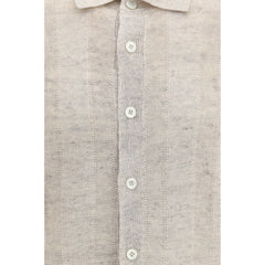 Brunello Cucinelli Beige Cotton Polo Shirt